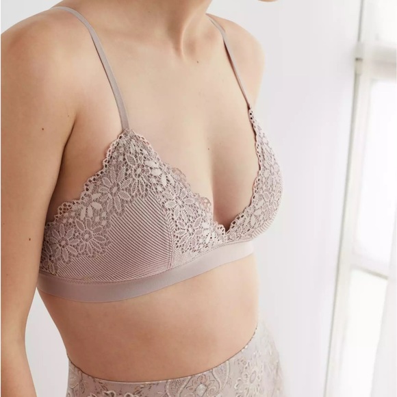 Aerie ribbed lace bralette S - Picture 1 of 5